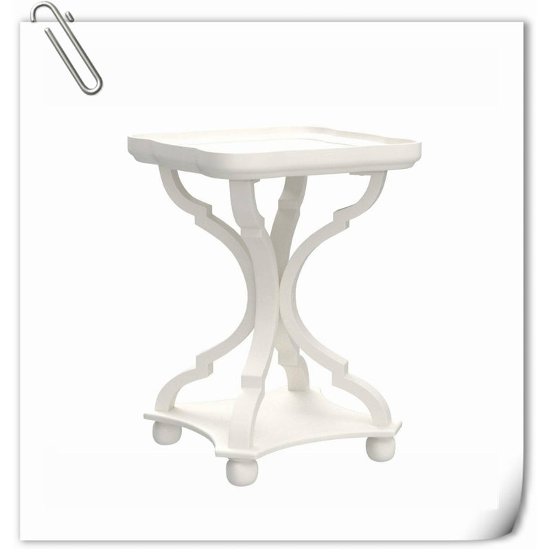 Moyock Solid Wood Tray Top End Table