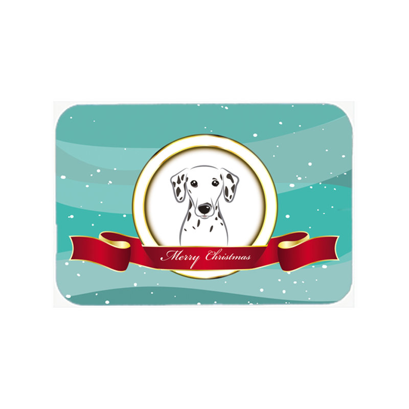 East Urban Home Dalmatian Merry Christmas Glass Cutting Board