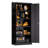 72"H Heavy Duty Metal Garage Storage Cabinet with 4 Adjustable Shelves - Lockable Steel Storage Cabinet for Garage, Home Office, or Workshop Organization