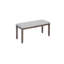 Ensemble de salle à manger de cuisine 6 pièces, table de salle à manger rectangulaire en bois avec 4 chaises rembourrées et un banc, ensemble de table de salle à manger pour 6 personnes, salon, bar et cuisine, noyer