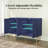 48" Sideboard Buffet Cabinet with 3D Flower Pattern-1460051585