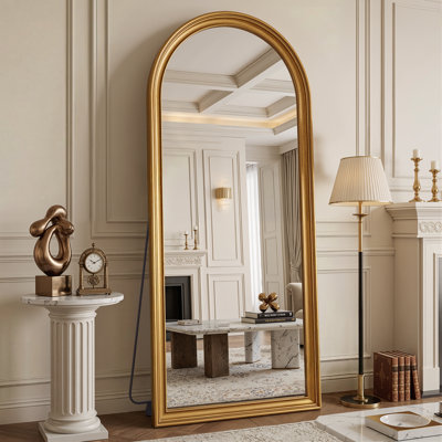 Miroir pleine longueur arqué de style rétro