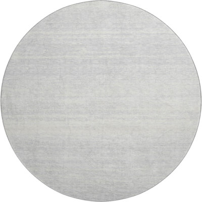 Premium Machine Washable Prisco Silver Rug
