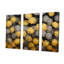 Ciel de parapluies jaunes et gris Tranquility - ensemble de salon art mural ciel-107746103-107746105