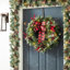 24" Lighted PVC and PE Blend Wreath