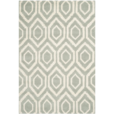 Huntress Geometric Wool Hand Woven Area Rug