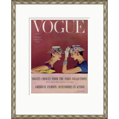 Vogue, portant des chapeaux Lilly Dache, Richard Rutledge, 1 mars 1954