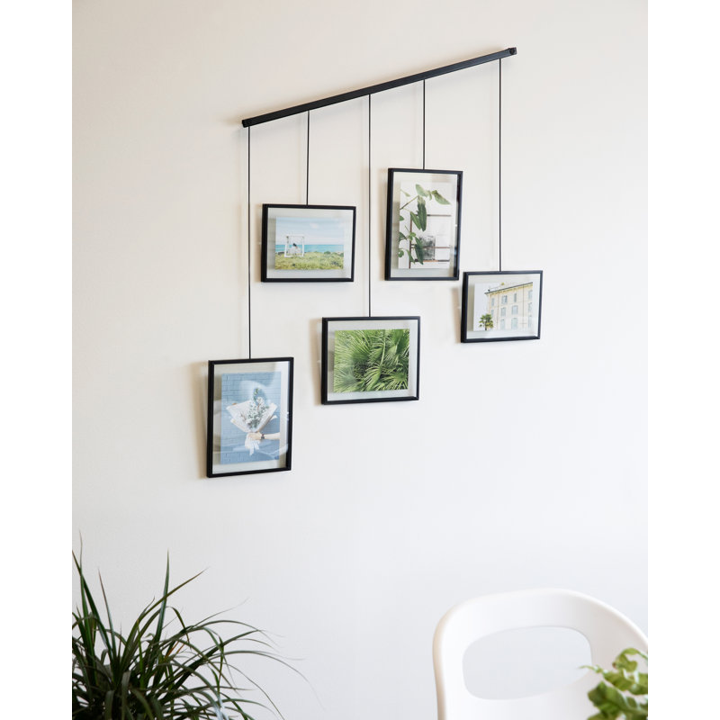 Black Metal Picture Frame - Set of 5, Black