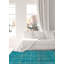 Tapis turquoise à transition de couleur 4 pi 9 po x 8 pi 5 po