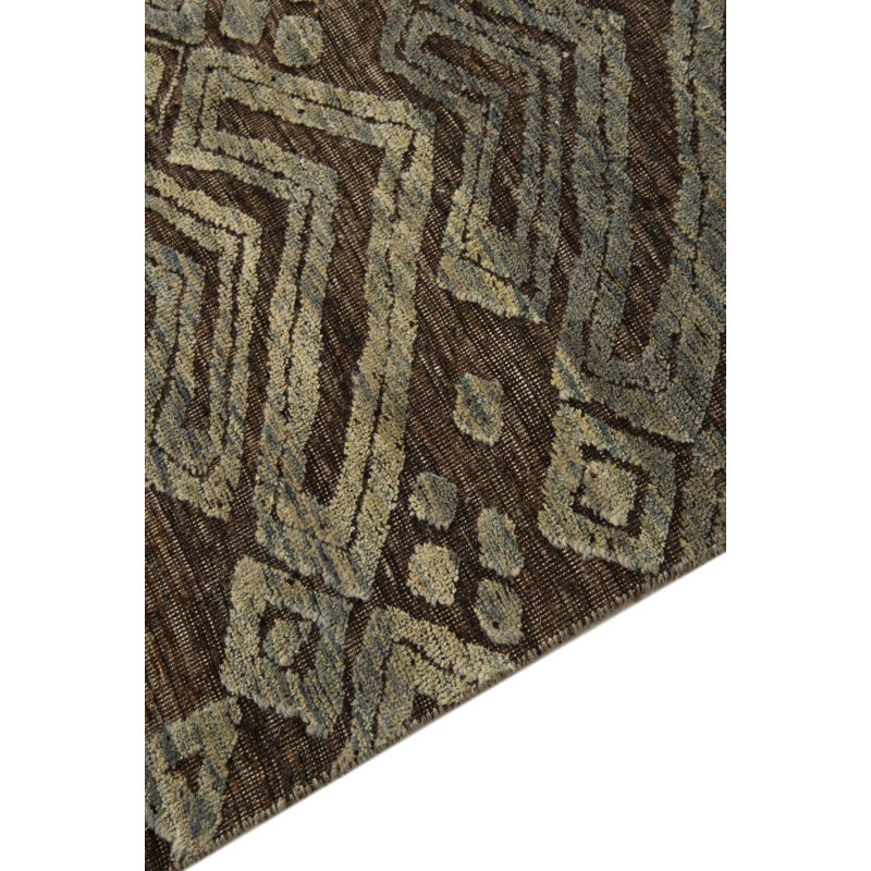 Tapis brun 9 x 12 Pham