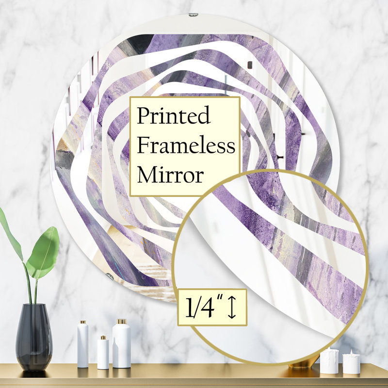Miroir mural Whirl, H 31,5 po x l po