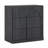 Sideboard Cabinet with 3 Drawers, Ebony-614634187