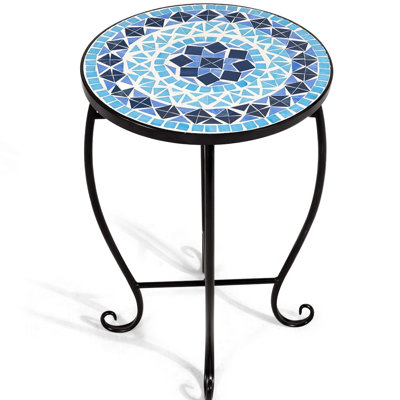Dickey Abstract Round Side Table