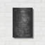 «Baseball Glove Blueprint Vernis Chalkboard», art mural en métal