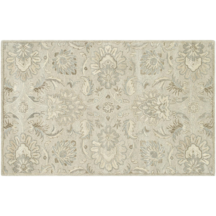 Arfath Wool Floral Indoor Rug