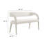 Pinnacle Boucle Fabric Accent Bench In Taupe-91110951