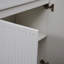 Modern Buffet Console Table, Fluted Design, Adjustable Shelves for Living Room - White