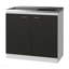 Évier utilitaire rectangulaire 2 portes et armoire-109940851