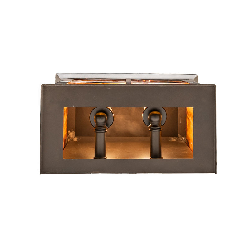 2 - Light Flush Mounted Sconce