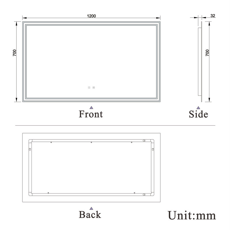 Conisha Rectangle Mirror, 304.8 cm H x 177.8 cm W