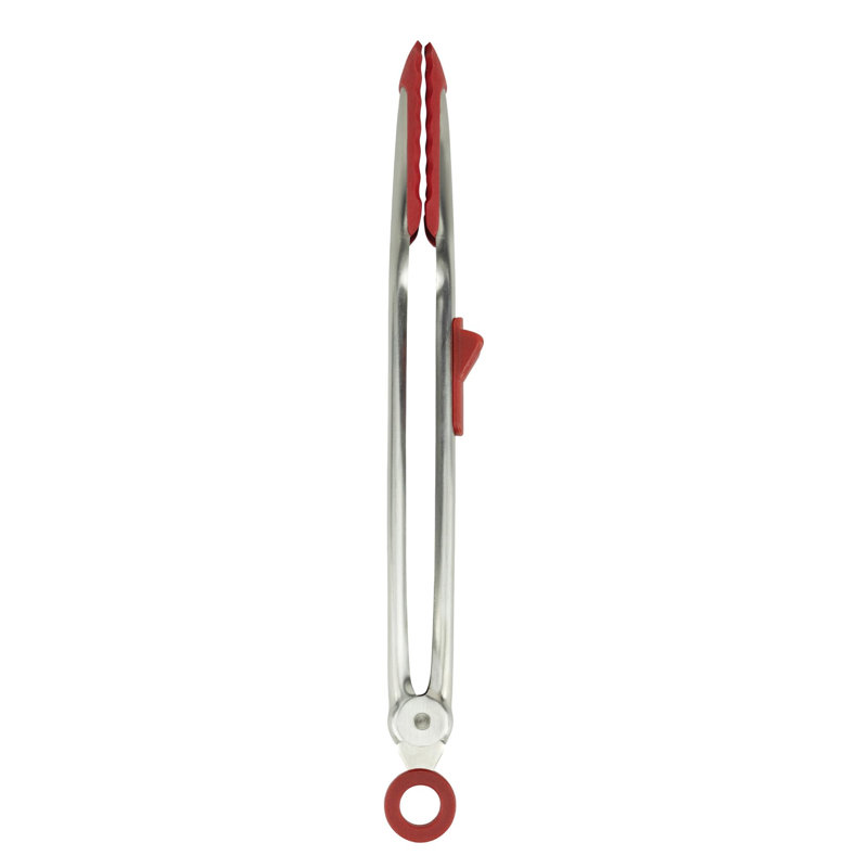 Pinces en silicone 13,25 po pour cuisiner, griller et servir Tovolo, Cayenne