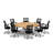 Rectangle 8 Person 80'' L Training Table and Chair Set with Cable Management-86134269
