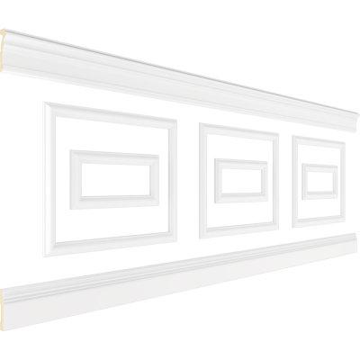 Panneau de lambris H 36 po x l 94 1/2 po x P 1/2 po