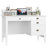 Hambrook 47.2" W Writing Desk with Hutch, All-in-One Computer Desk with File Drawers-539531057