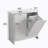 Tilted Laundry Hamper With Removable Baskets For Efficient Sorting And Space-Saving Storage.