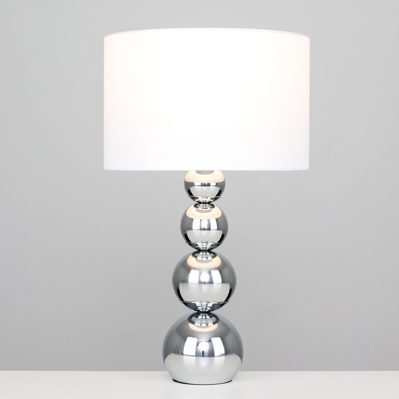Chagnon Metal Table Lamp, White