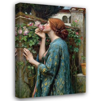 «The Soul of the Rose» par John William Waterhouse - Art mural sur toile tendue avec châssis