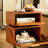 Soild Wood Robot End Table Side Table With 360° Rotation-1220781442
