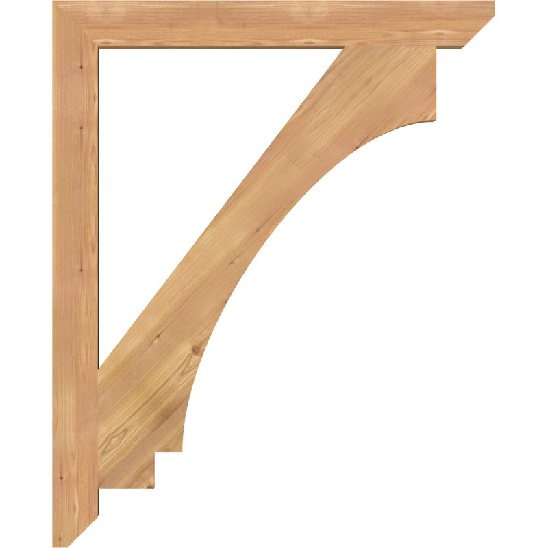 BKTIMP06 Support en bois rustique à lattes impériales, Cèdre rouge de l'Ouest (lisse), H 42 po x l 3,5 po x P 34 po