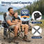 Chaise de camping pliante surdimensionnée, chaises portatives robustes avec sac de transport et épaississeur Oxford 600D-1036293570-1036293629