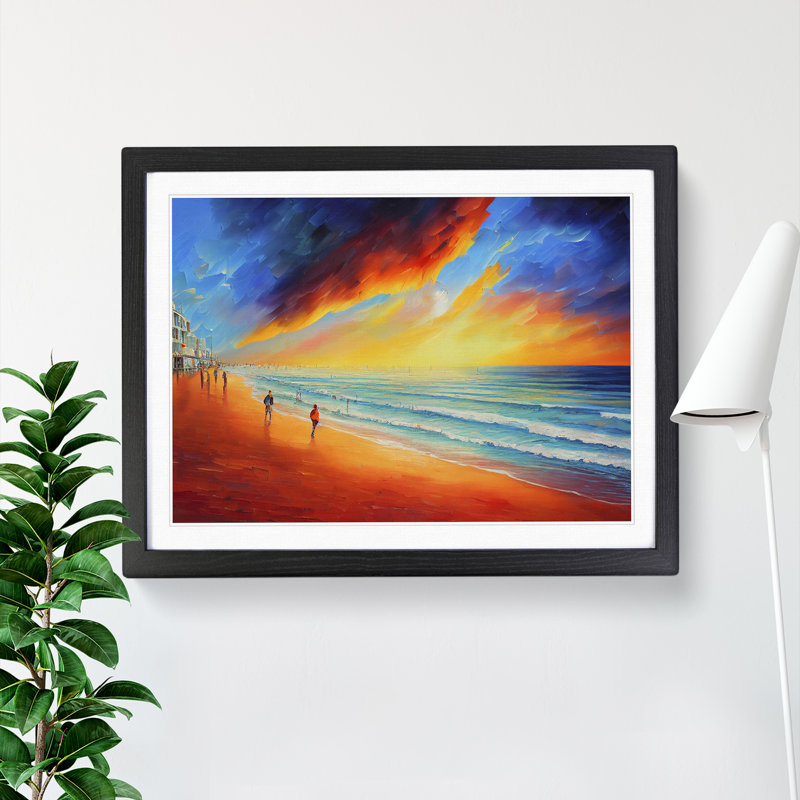 Beach View Vol.5, Black, 46cm H x 64cm W x 2cm D