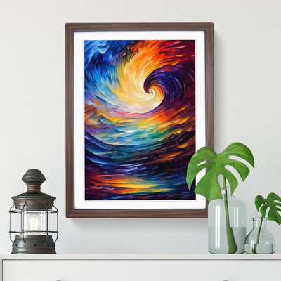 Ocean Wave Abstract No.6 - Single Picture Frame Print