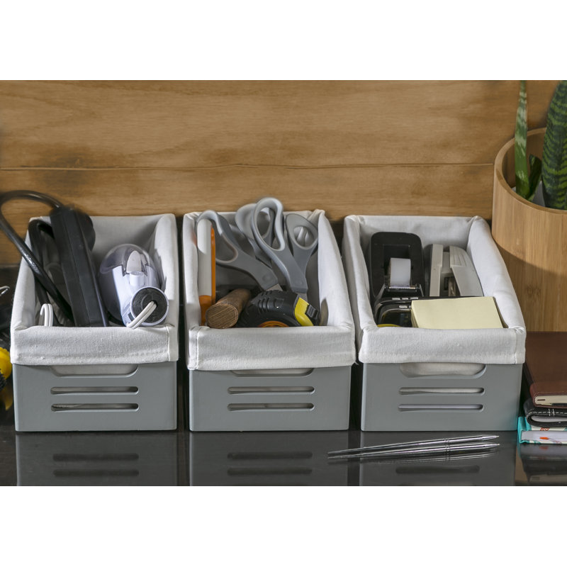 Creative Scents Bin, 4" H x 12" W x 6" D, Gray