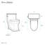 Toilette allongée une pièce à double chasse Voltaire 1,1 / 1,6 gpf-82677394-44636278