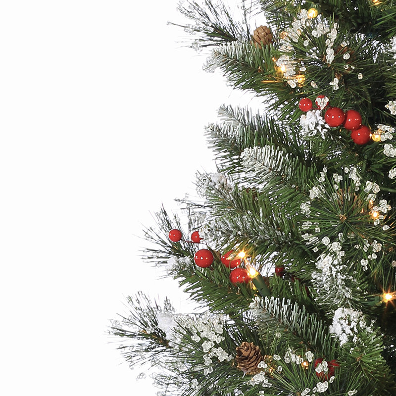 Potted 4' Pre-Lit Pine Christmas Tree