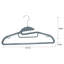  Ensemble de 128 cintres gris foncé-1773835171