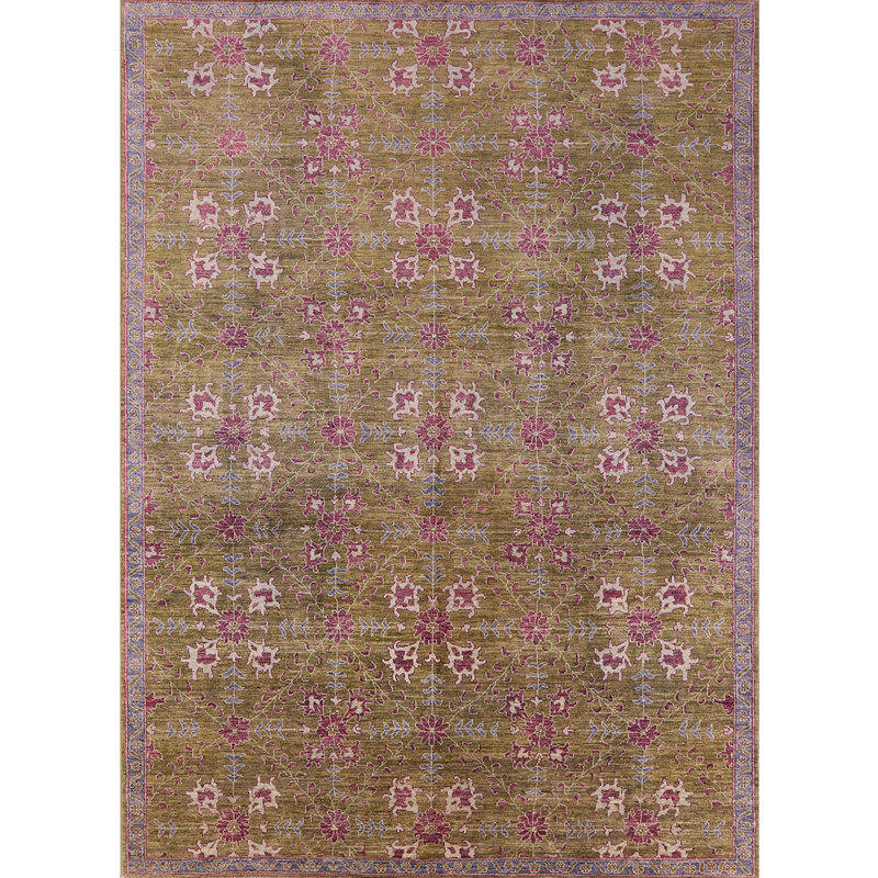 Tapis oriental rose / brun Greilickville, Rond 4 pi