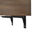 Coiffeuse suspendue avec miroir arqué et tiroir de rangement, table de maquillage murale avec prise électrique et éclairage à 3 couleurs et luminosité réglable, coiffeuse compacte-42244387
