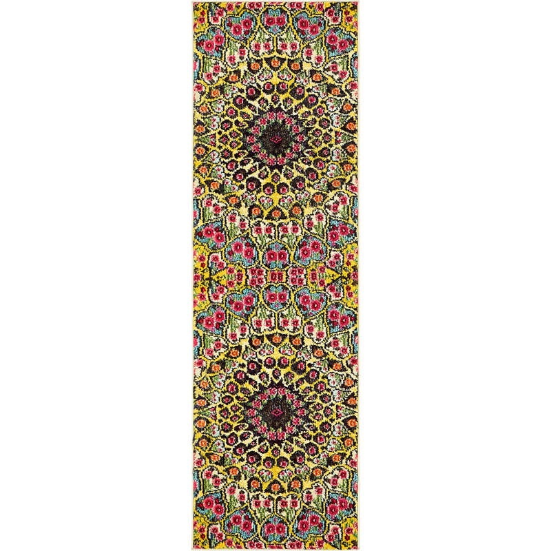 Dimonetta Washable Ikat Indoor Rug, Runner 2' x 6'9"
