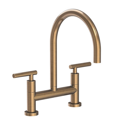 East Linear Kitchen Bridge Faucet