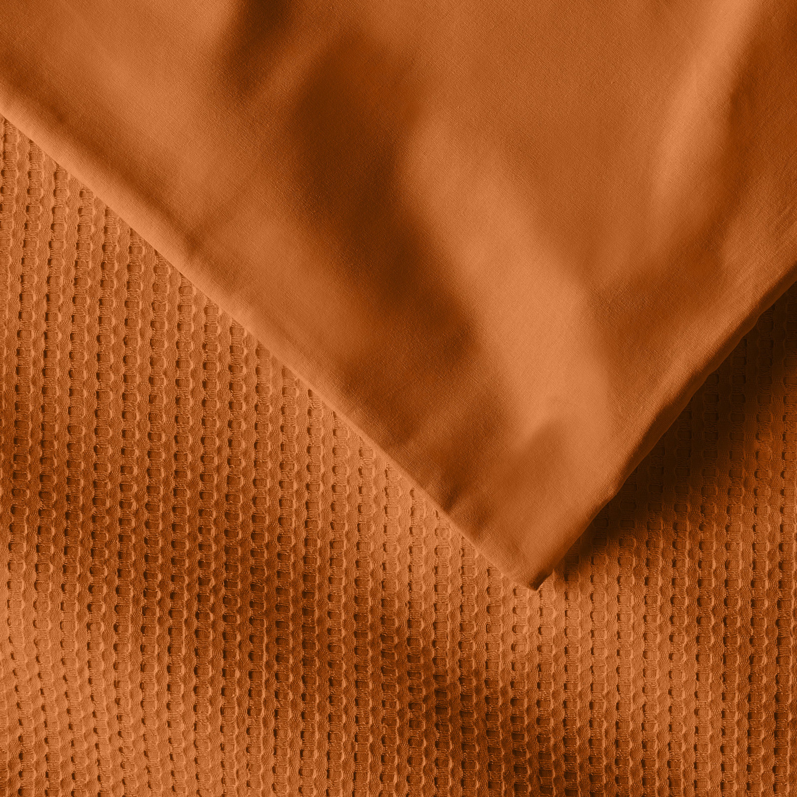 Felix Cotton Pillow Sham, King, Rust
