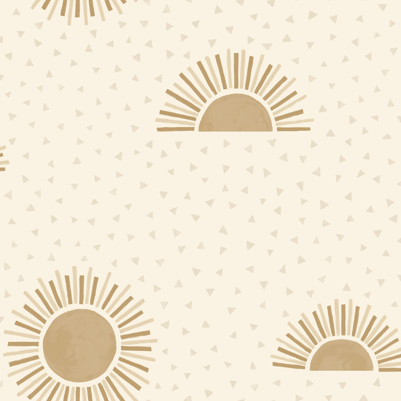 Kalandria 53cm x 10.5cm Matte Wallpaper Roll, Gold