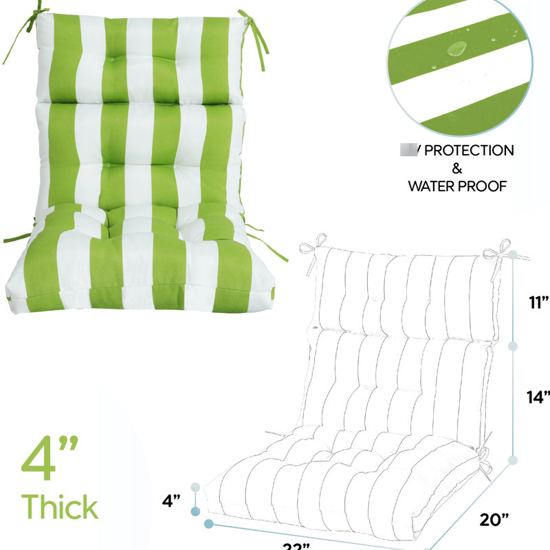 2 coussins de chaise de bureau à dossier haut, coussins à bascule, 22 po, et blanc, odeur délavée