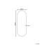 Metal Oval Floor Mirror