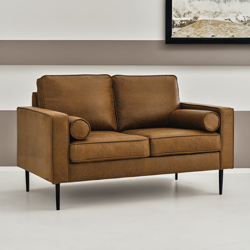 Reisterstown 57'' Faux Leather Loveseat