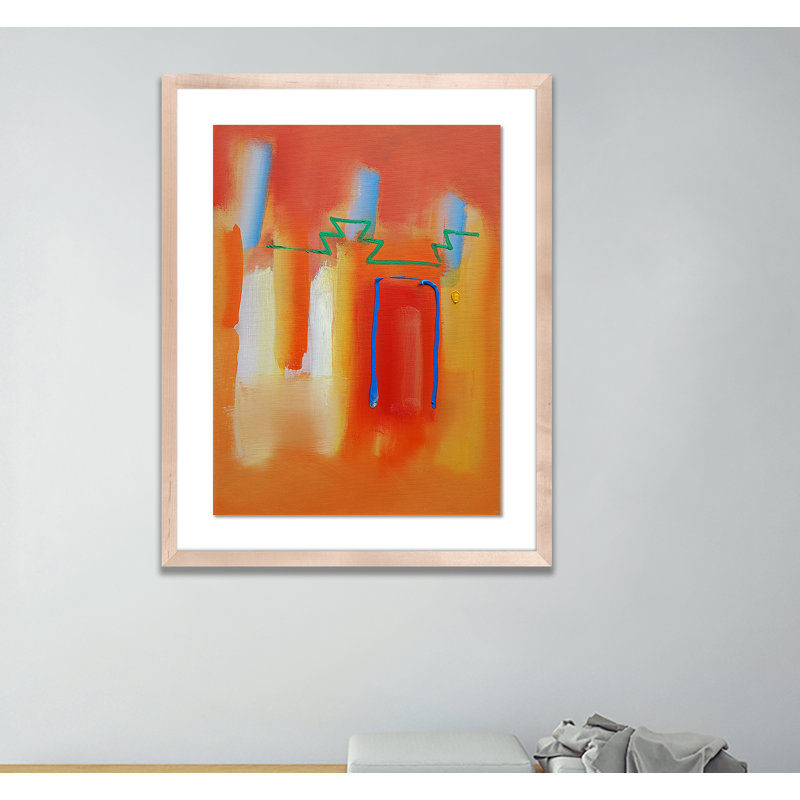 Red Door Print by Charles Stuart, Natural, 60" H x 47" W x 2.5" D